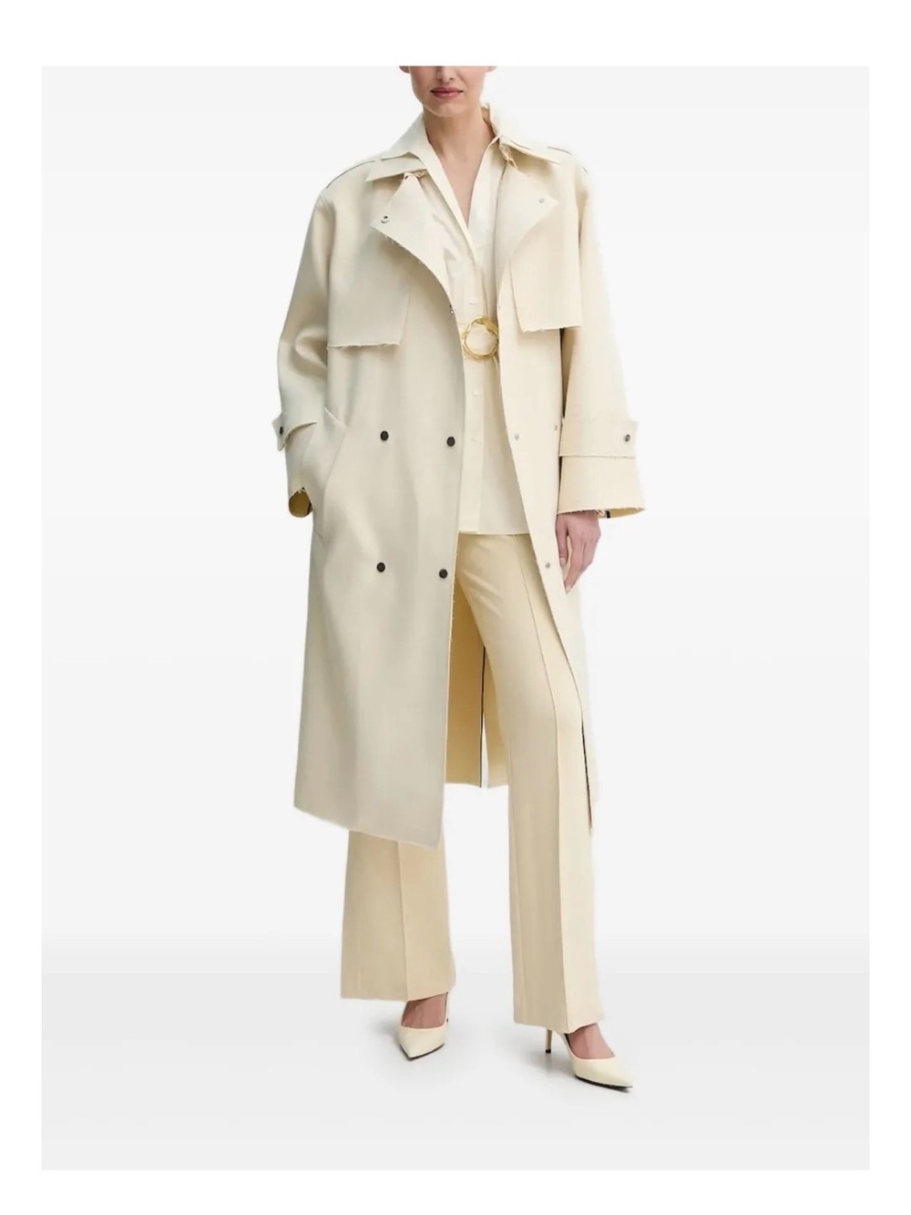 Day Birger et Mikkelsen Light Cream Trench Coat minimal Effortless Modern Trench